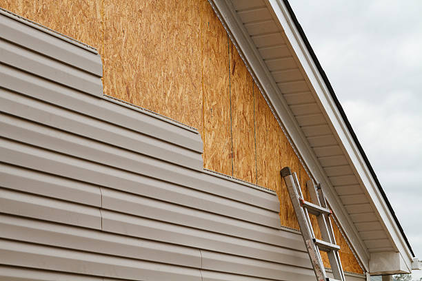 Professional Siding Repair technician working in Freedom, PA